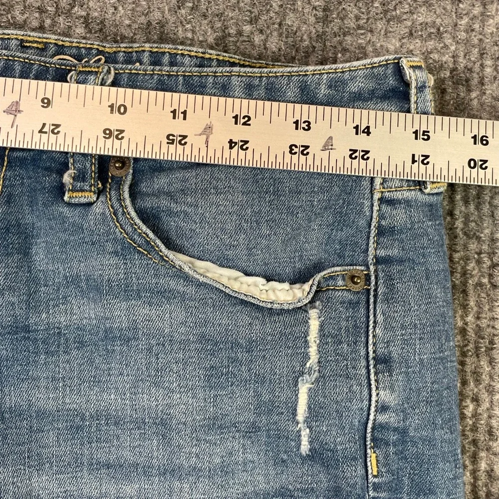 Mixed Brand Denim Shorts Bundle Women Size 8 Blue Jean Lot Distressed Cuffed 3pk